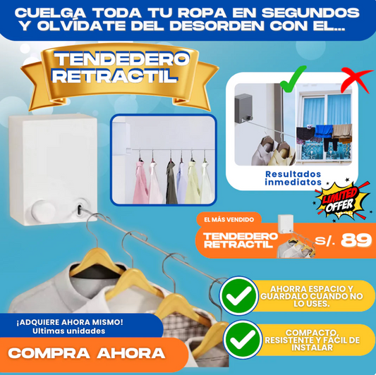TENDEDERO RETRACIL 4 METROS -  D004